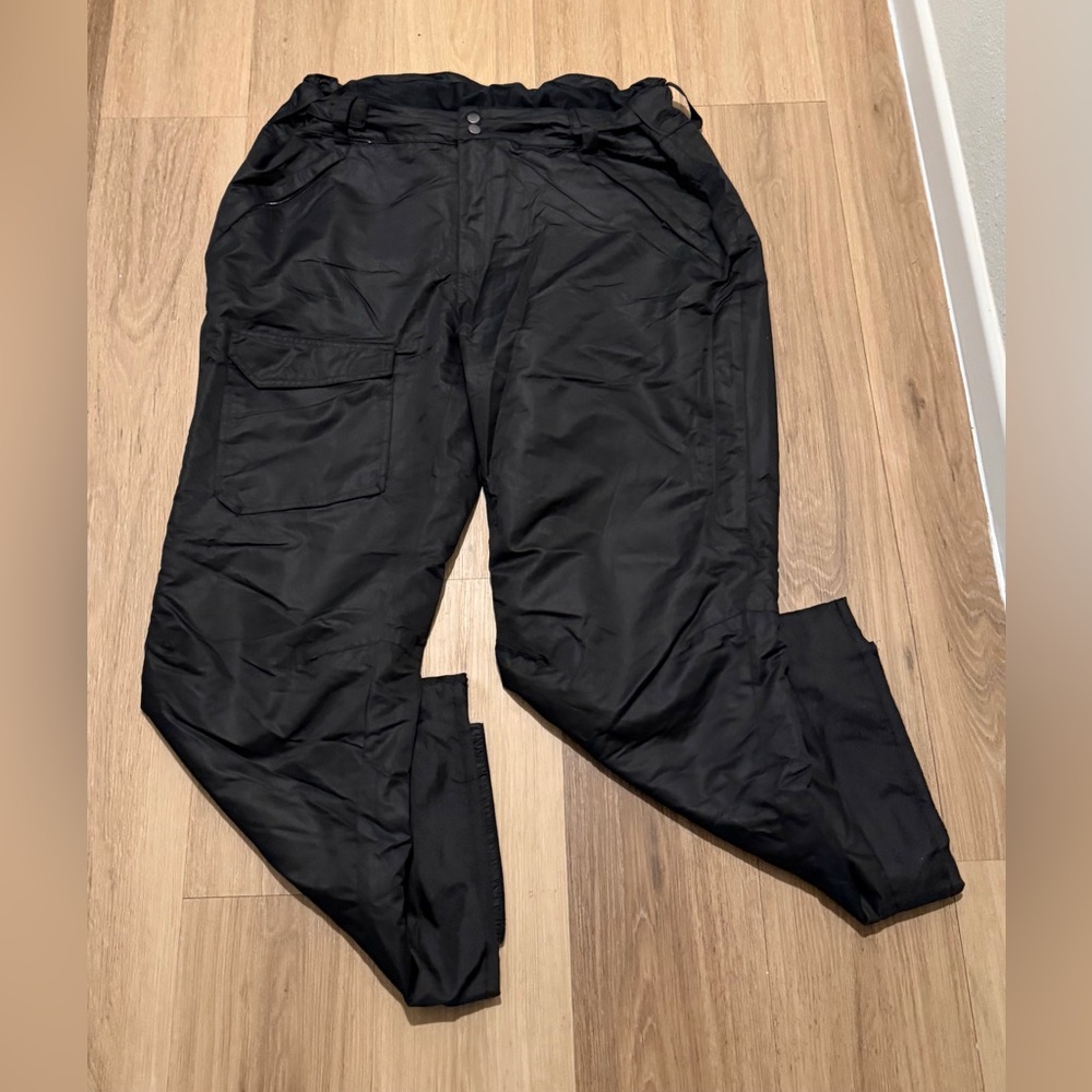 Pulse Men's Black Insulated Polyester Ski Pants size 3XL